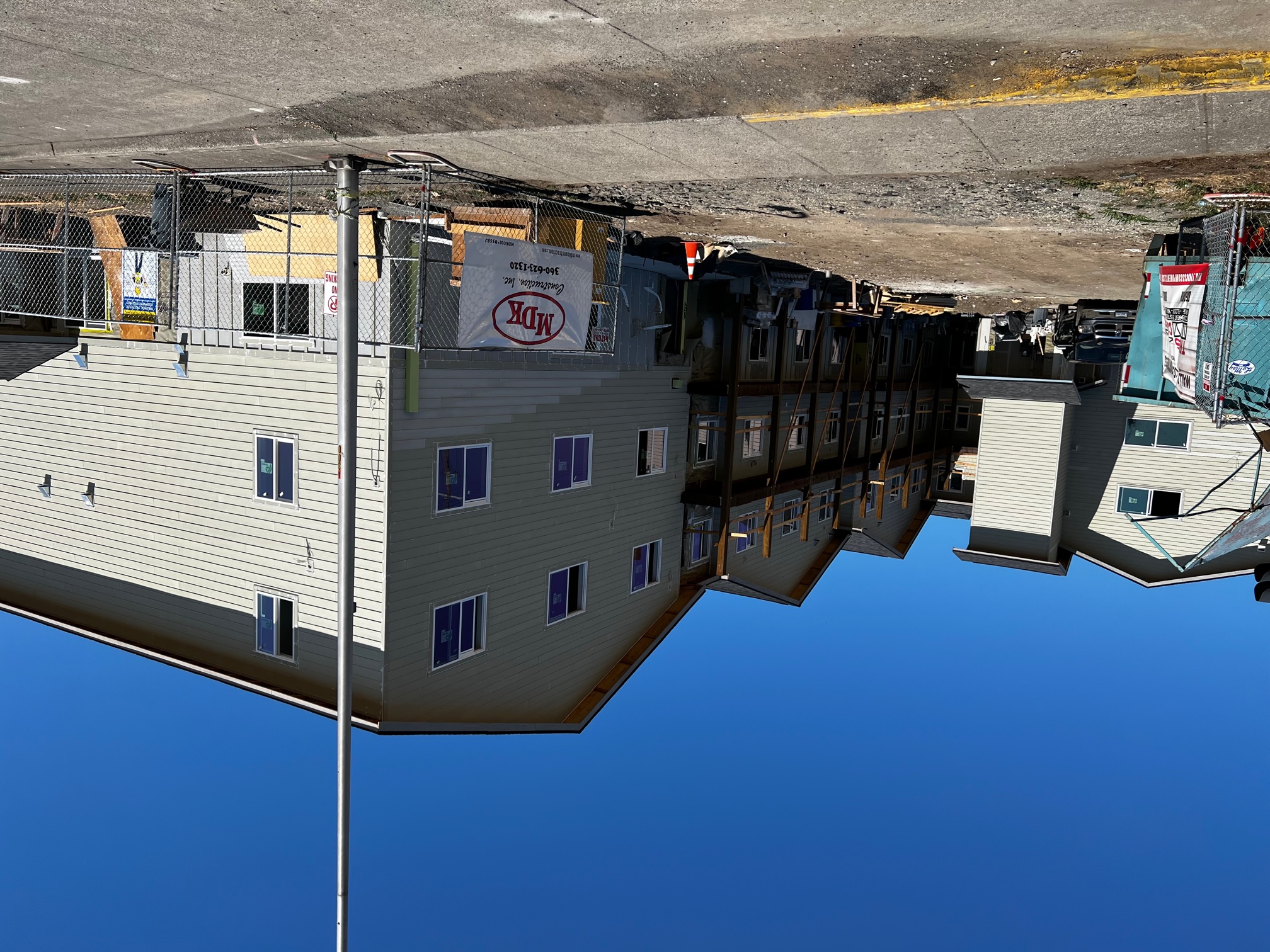 View of the back of the building.